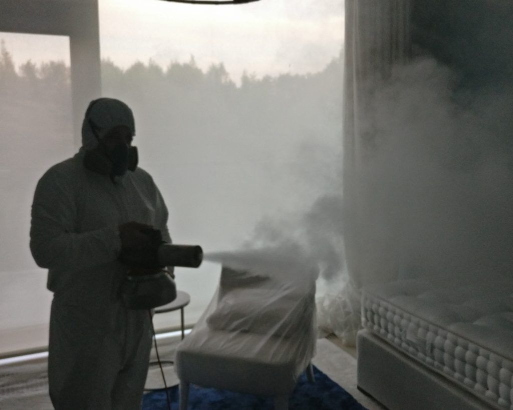 Сухой туман от запахов. Обработка сухим туманов в Смоленске. Цены
